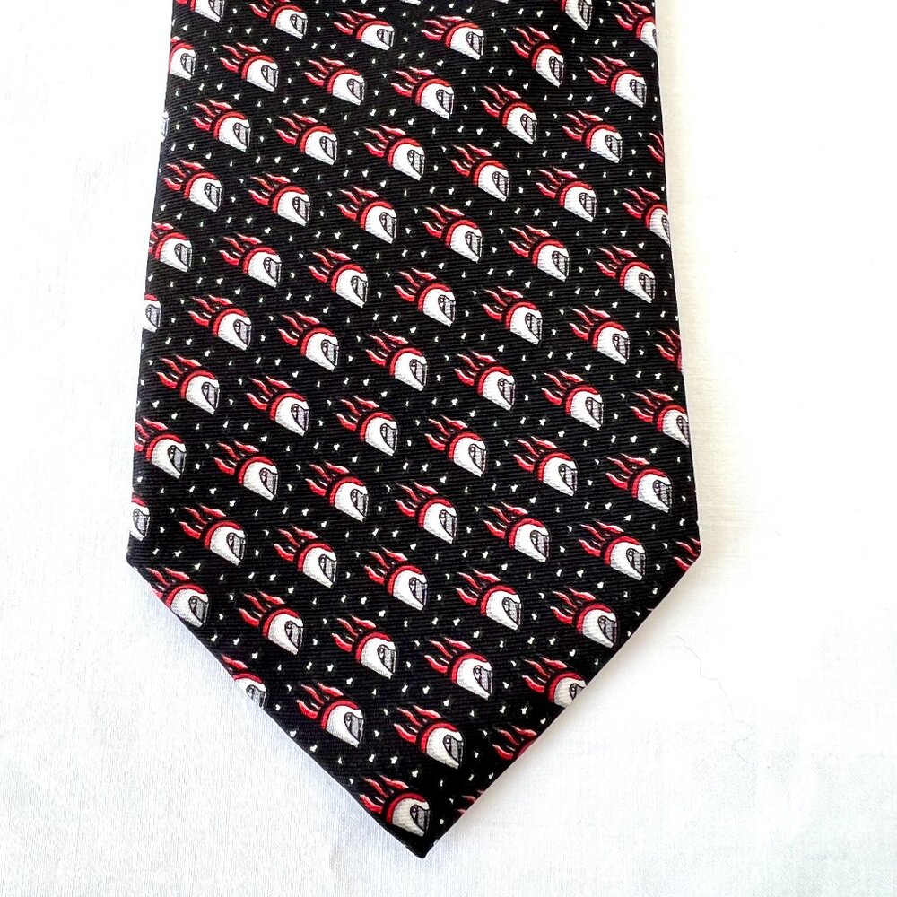 Men's Tie, Navy Blue Mario Andretti "Super Mario" for The V Foundation, LN!